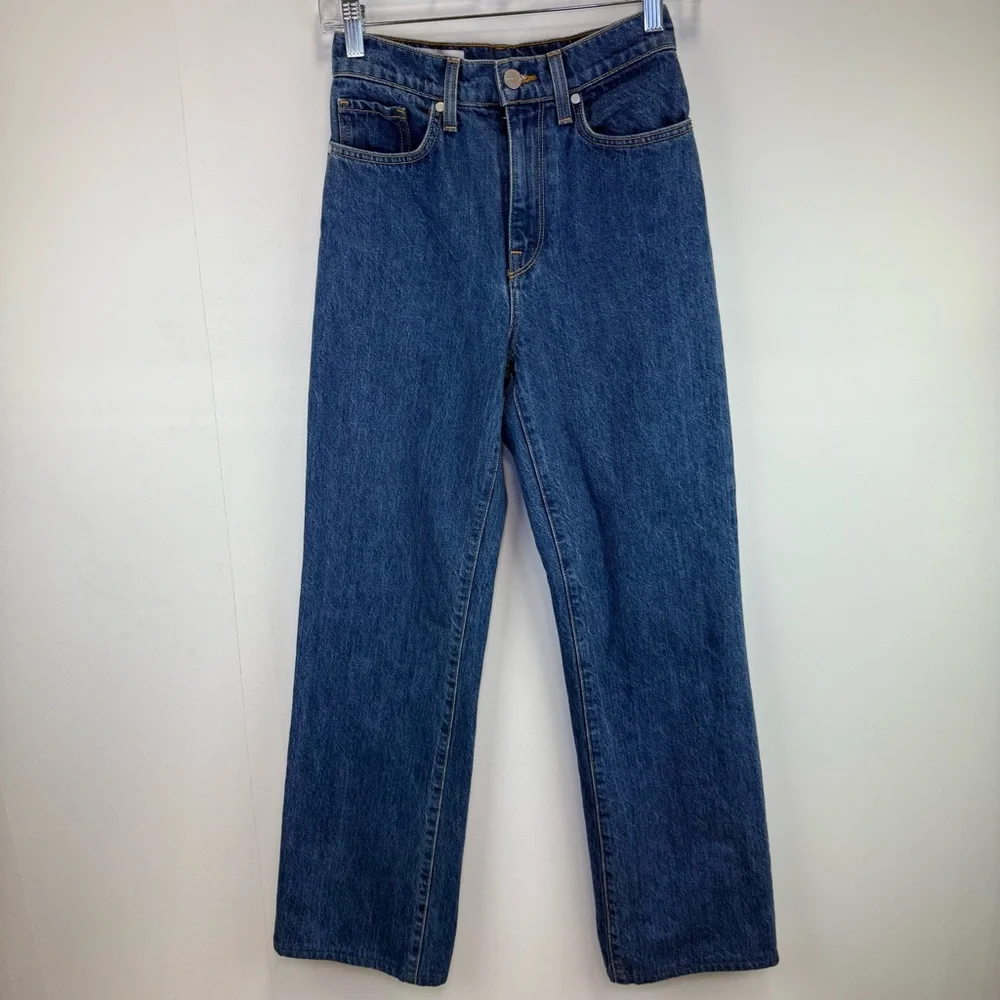 BLDWN High Rise Relaxed Jeans Size 24 denim casual‎
